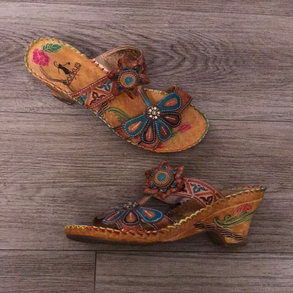Corkys “Jamaica” Leather Sandals sz8